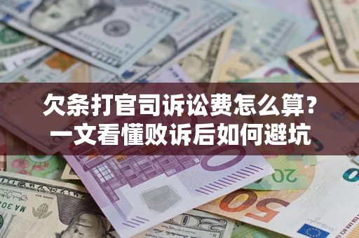 北京欠条打官司诉讼费怎么算？一文看懂败诉后如何避坑