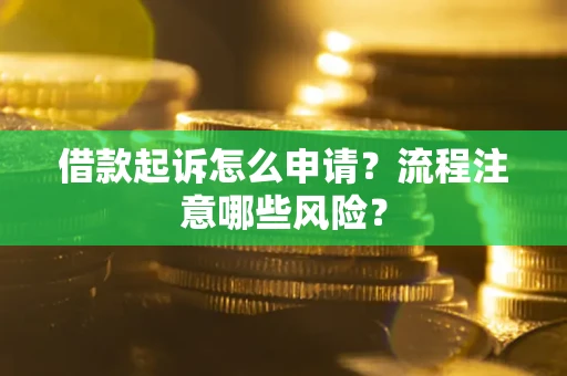 北京借款起诉怎么申请？流程注意哪些风险？